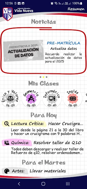 Agenda Virtual - IEVN Screenshot 1