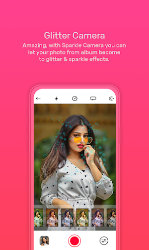 Glitter Camera-Photo Glitter Sparkle Light effect Screenshot 2