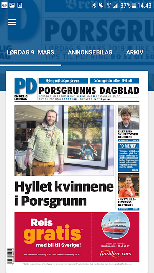 Porsgrunns Dagblad eAvis Screenshot 0