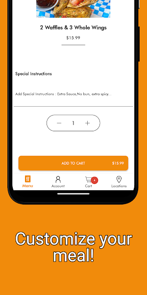 AJs Food Delivery Screenshot 1
