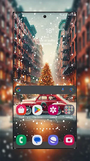 Snowfalling Live Wallpapers Screenshot 1