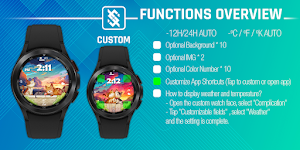 BFF1- Cute Cat watchface Screenshot 2