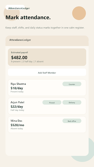 AttendanceLedger Screenshot 0