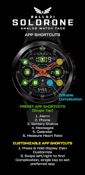 BALLOZI Soldrone Watch Face Screenshot 3