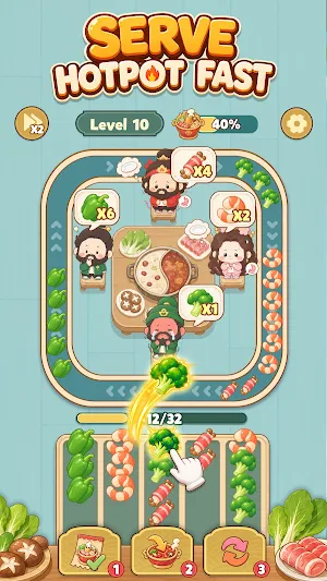 Heroes Hotpot: Food Sort Saga Screenshot 1