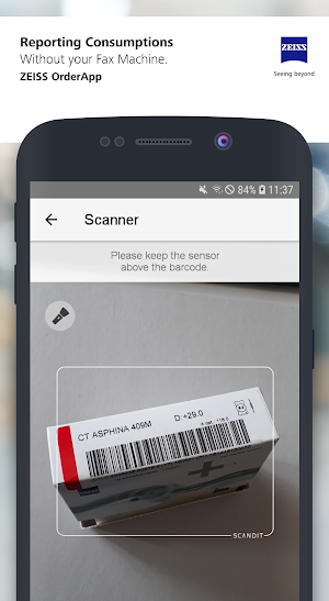 ZEISS OrderApp Screenshot 2