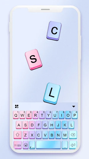 Rainbow Gradient Keyboard Background Screenshot 0