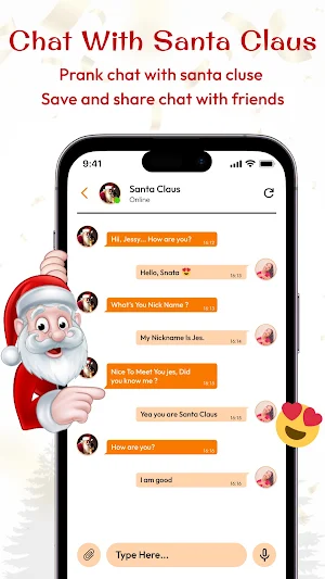 Real Santa Claus call theme Screenshot 2