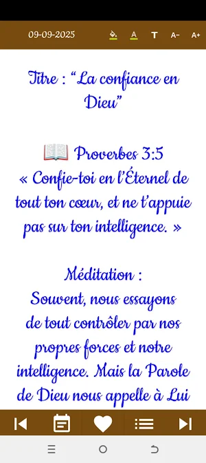 Dévotion Quotidienne Screenshot 3