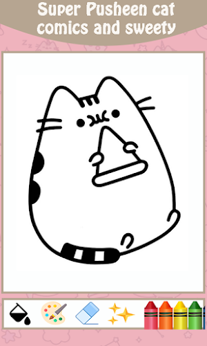Pusheen Cat coloring book Screenshot 2