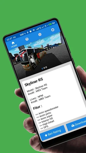 Mod BUSSID : Skyliner RS Livery NPM Terbaru Screenshot 1