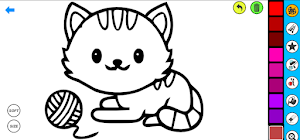 Cat Coloring Pages Screenshot 2