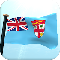 Fiji Flag 3D Free Wallpaper