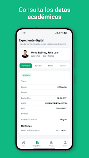 MiPlantel Screenshot 2