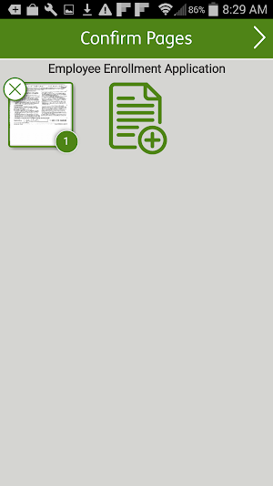 Humana Enrollment Document Transmitter Screenshot 2