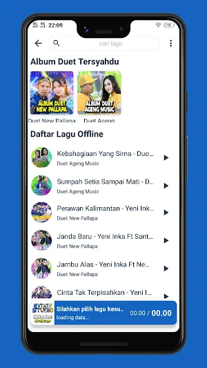 Mp3 Duet New Pallapa Offline Screenshot 1