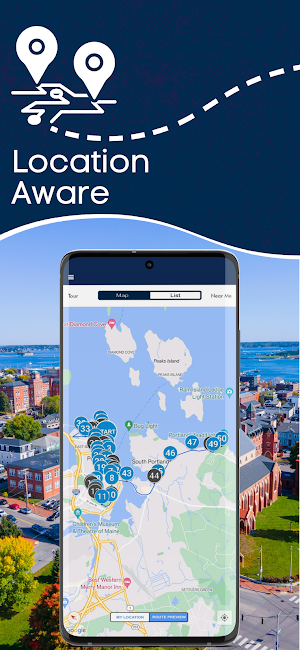 Portland Maine Audio GPS Guide Screenshot 1