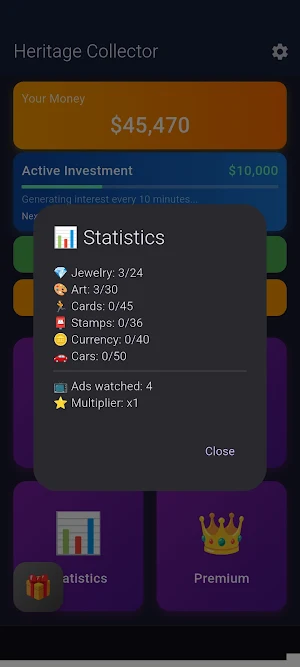 Heritage Collector Screenshot 2