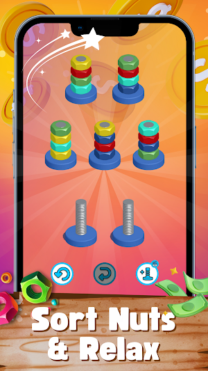 Nuts Bolts Sort - Earn Money Screenshot 2