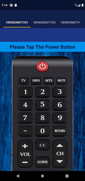 ViewSonic Remote Control Screenshot 1