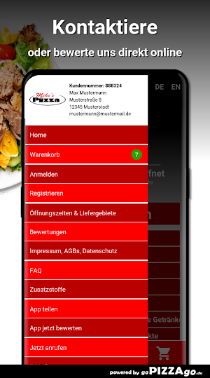 Mike Pizza München Fürstenried Screenshot 2