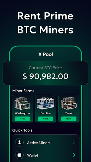 X Pool - BTC Miner Farm Screenshot 0