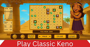 Lucky Cleopatra Keno Casino Screenshot 0