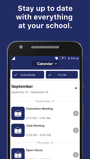 The SAE School App Screenshot 0