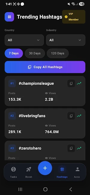 VidSpark Likes - Followers Screenshot 1