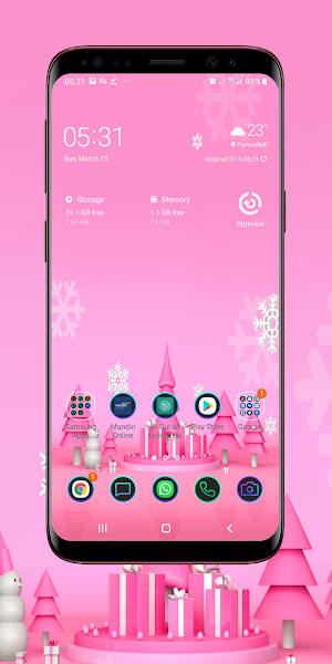 Light Pink Wallpaper Screenshot 0