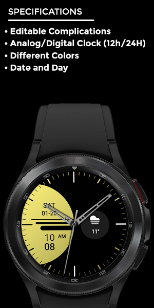 Nighty Minimal 04 - watch face Screenshot 3