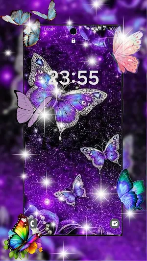 3D Butterfly Live Wallpaper Screenshot 1