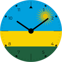 Rwanda Analog Watch Face