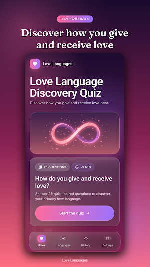 Love Language Discovery Quiz Screenshot 0
