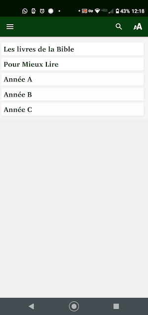 Wamey Lectionary Screenshot 0