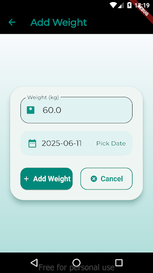 Weight Tracker Screenshot 3