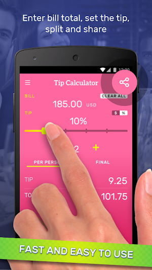 Tip Calculator & Bill Split Screenshot 2