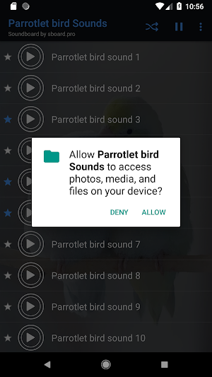 Parrotlet bird sounds ~ Sboard Screenshot 1