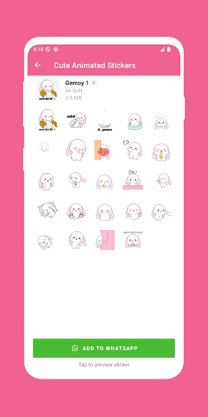 Cute Animated Stickers Screenshot 2