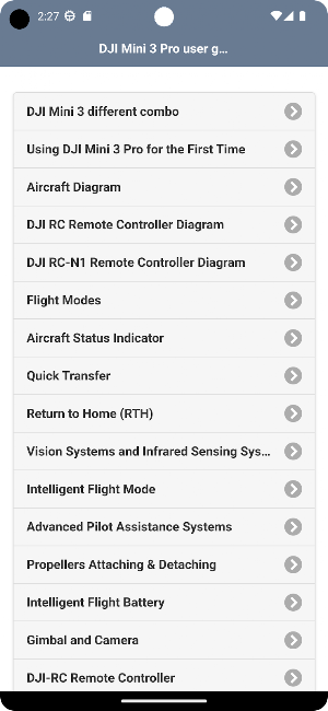 User guide for Mini 3 Pro Screenshot 2