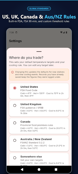 KitchenProof: HACCP Temp Log Screenshot 2