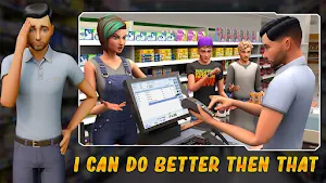 Shopping Mall Girl Cashier- Cash Register Games 3D Screenshot 2