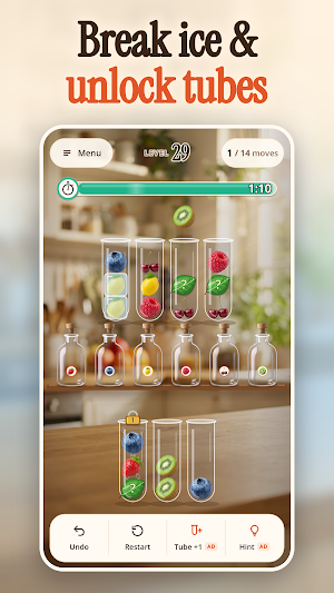Juice Sort: Fruit Sort Puzzle Screenshot 3