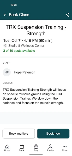 Studio 8 Wellness Center Screenshot 2