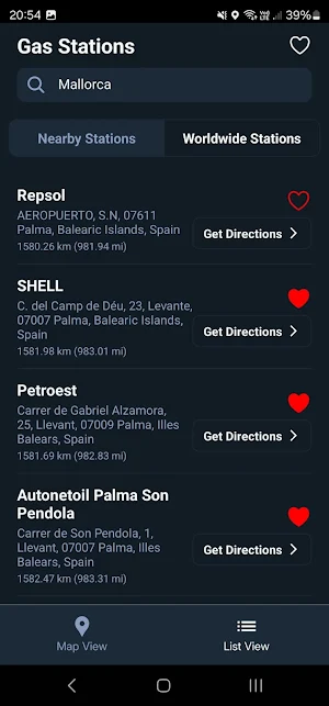 Nearby Gas Station Finder Screenshot 1