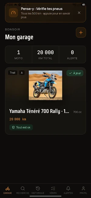 Mon Garage Moto Screenshot 0