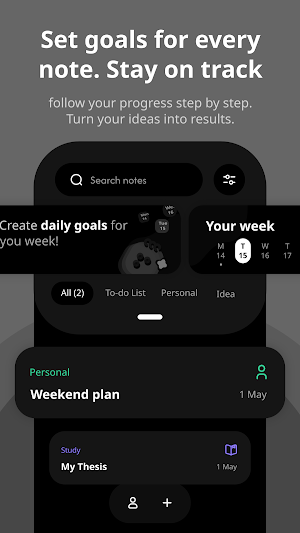 Daily Notes & Objetivos Screenshot 1