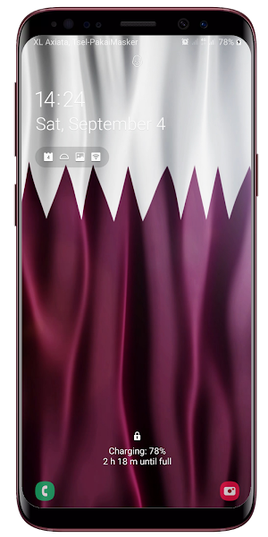 Qatar Flag Live Wallpaper Screenshot 3