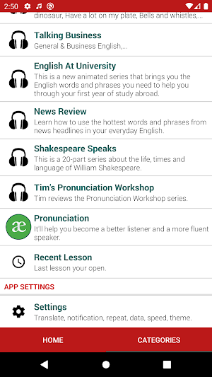 Learning English - BBC Screenshot 2