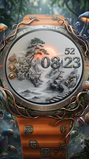 Landscape mountain Watch Face Screenshot 1